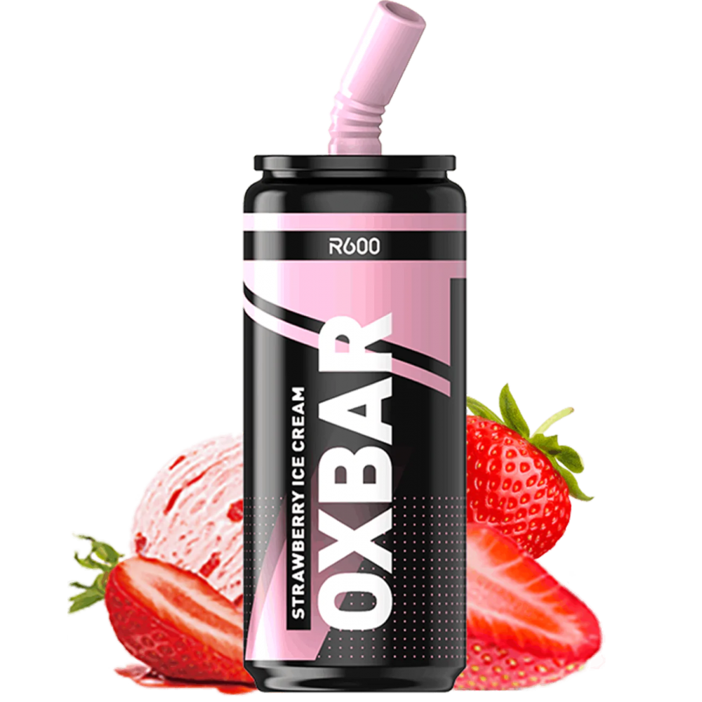 Vaper Desechable Sin Nicotina OXBAR R600 Strawberry Ice Cream 0mg