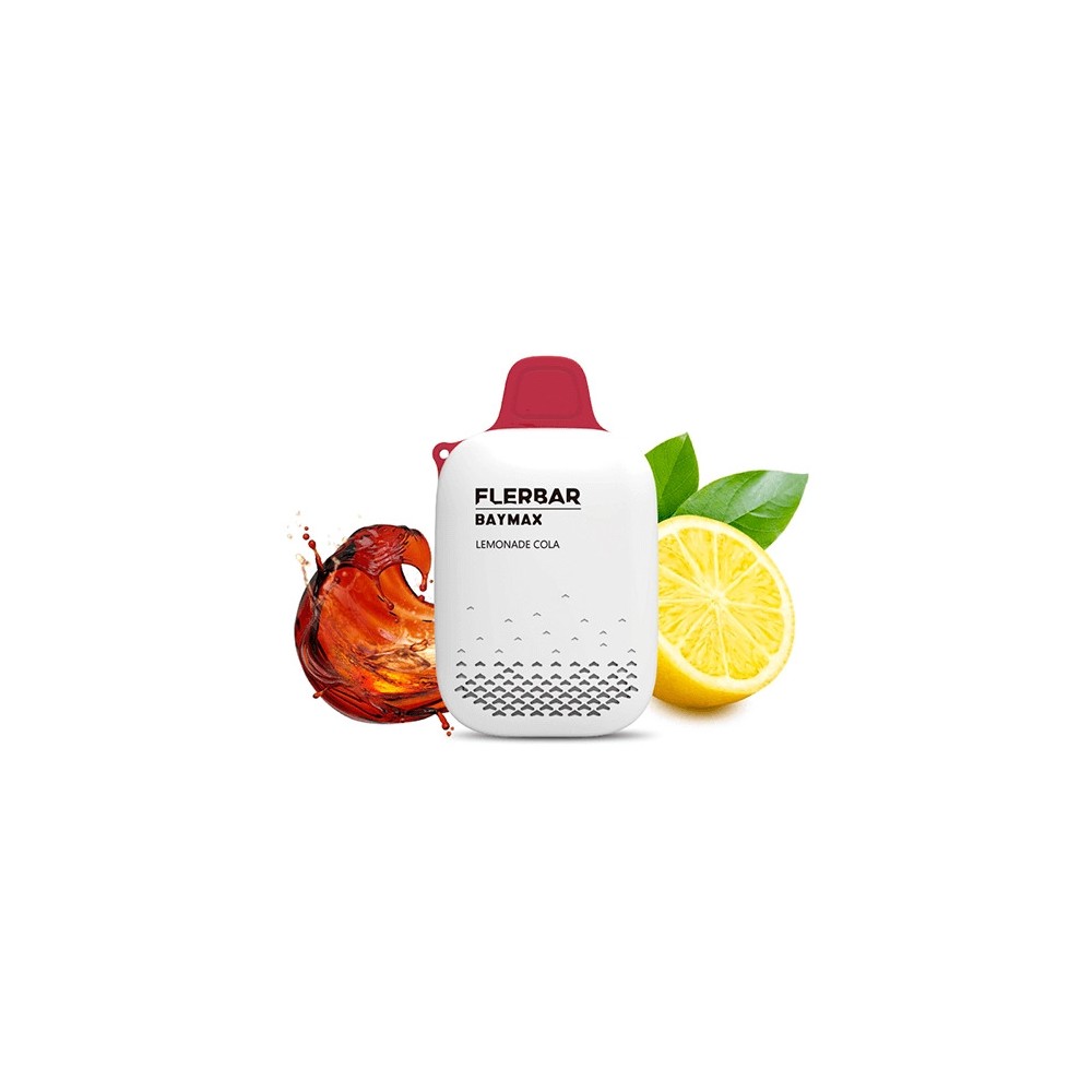 Vaper Desechable Sin Nicotina Baymax Lemonade Cola 3500 Puffs 0mg - Flerbar