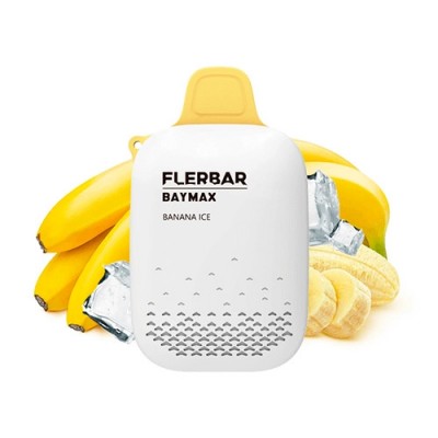 Vaper Desechable Sin Nicotina Baymax Banana Ice 3500 Puffs 0mg - Flerbar